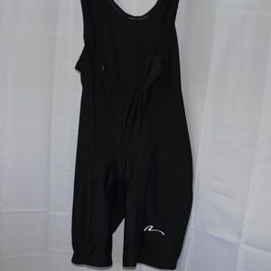 Nashbar Cycling Bibs Padded Singlet Black Spandex